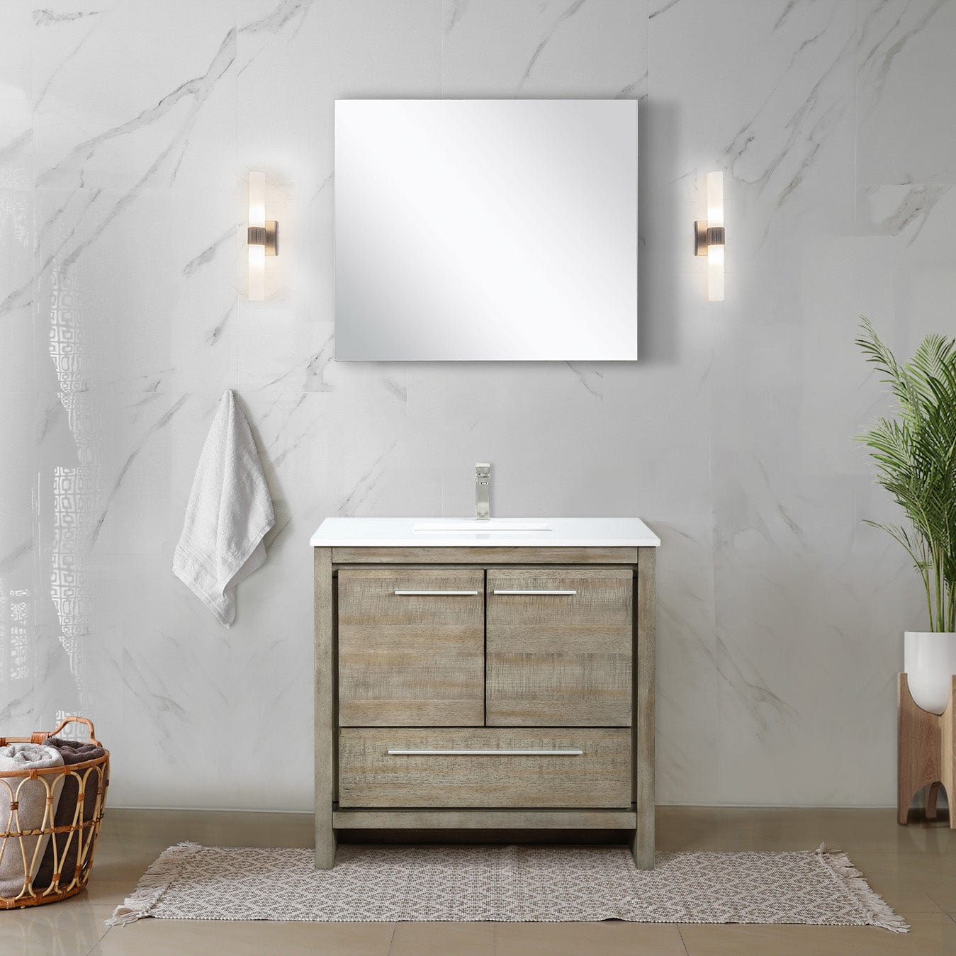 Lafarre 36" Rustic Acacia Bathroom Vanity Bathroom Vanity - Shop at Home Craft Studio - 4