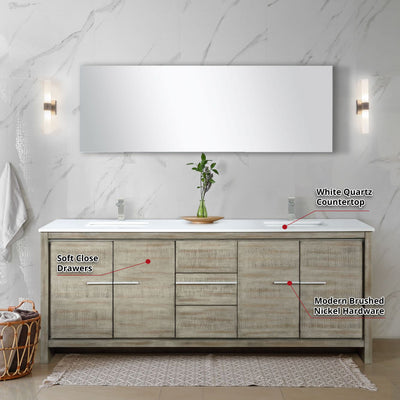 Lafarre 80" Rustic Acacia Double Bathroom Vanity Bathroom Vanity - Shop at Home Craft Studio - 8