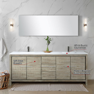 Lafarre 80" Rustic Acacia Double Bathroom Vanity Bathroom Vanity - Shop at Home Craft Studio - 19