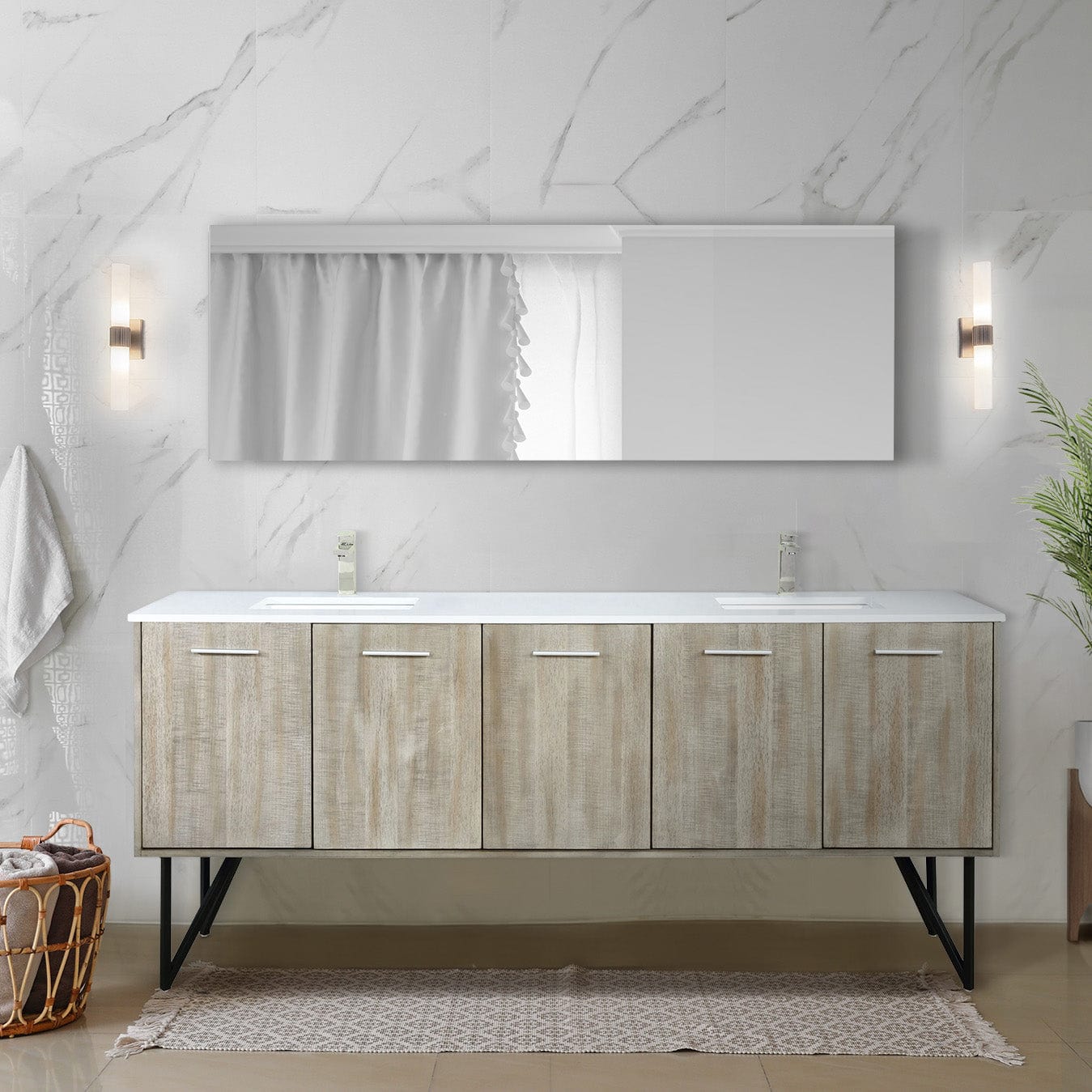 Lancy  80" Double Bathroom Vanity Bathroom Vanity - Shop at Home Craft Studio - 4
