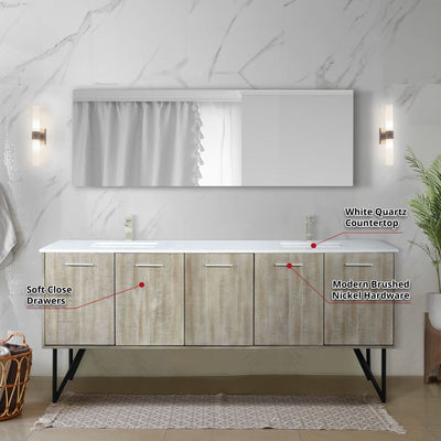 Lancy  80" Double Bathroom Vanity Bathroom Vanity - Shop at Home Craft Studio - 9