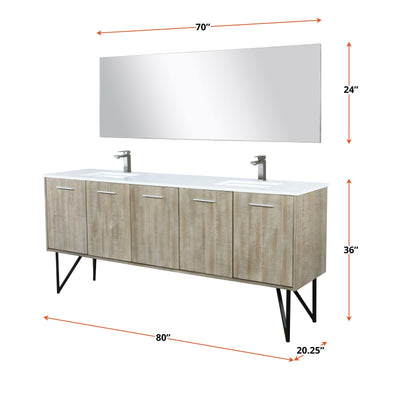Lancy  80" Double Bathroom Vanity Bathroom Vanity - Shop at Home Craft Studio - 20