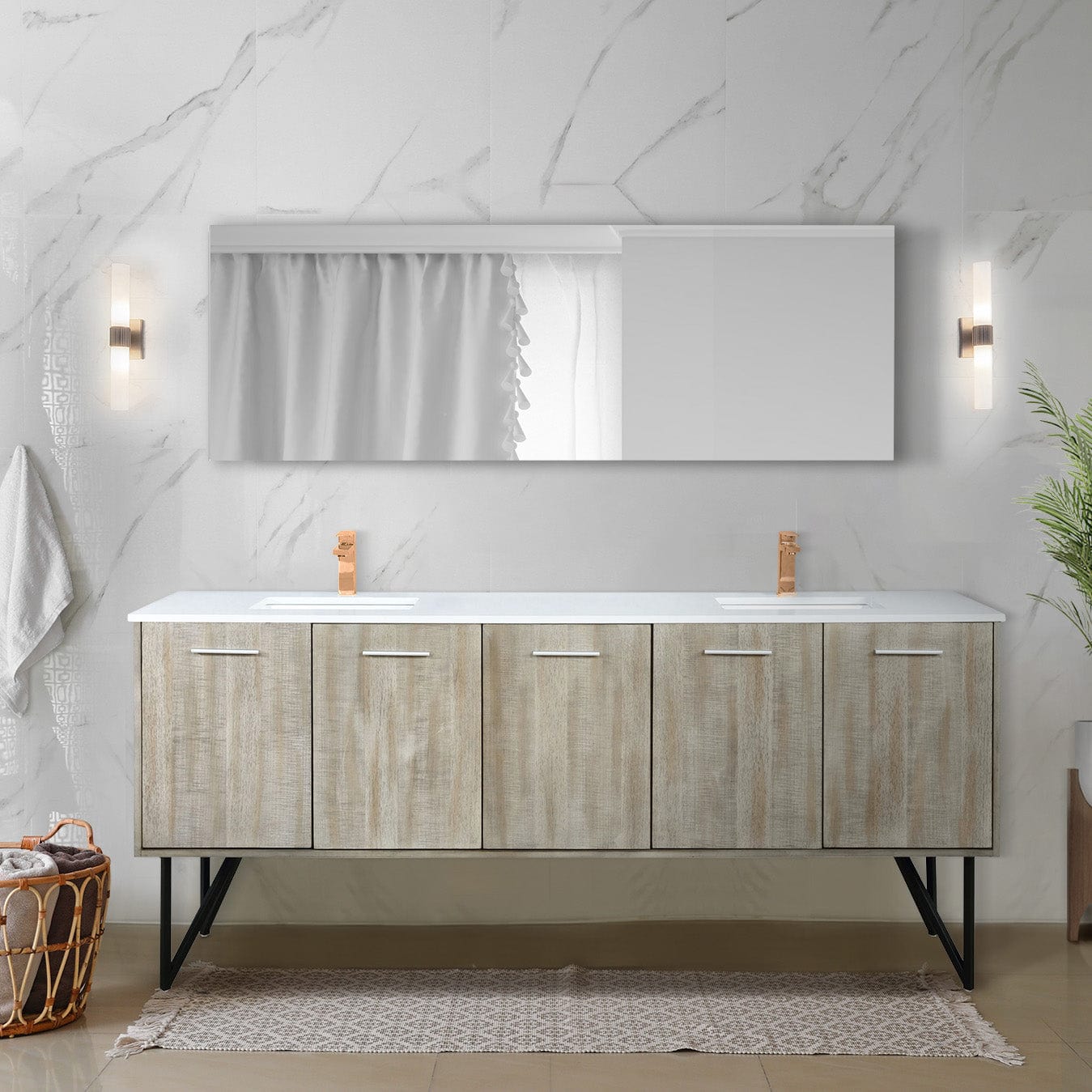 Lancy  80" Double Bathroom Vanity Bathroom Vanity - Shop at Home Craft Studio - 21