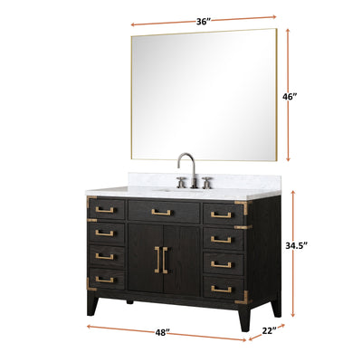 Laurel 48" x 22" Single Bath Vanity Bathroom Vanity - Shop at Home Craft Studio - 7
