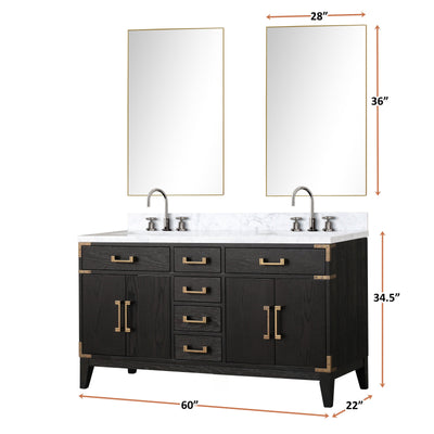 Laurel 60" x 22" Double Bath Vanity Bathroom Vanity - Shop at Home Craft Studio - 7
