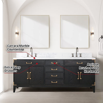 Laurel 80" x 22" Double Bath Vanity Bathroom Vanity - Shop at Home Craft Studio - 8