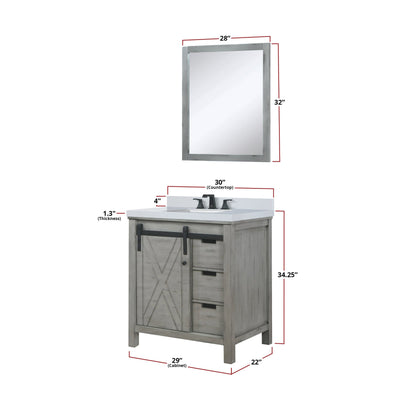 Marsyas 30" x 22" Single Bath Vanity Bathroom Vanity - Shop at Home Craft Studio - 3