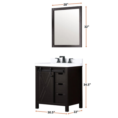 Marsyas 30" x 22" Single Bath Vanity Bathroom Vanity - Shop at Home Craft Studio - 12