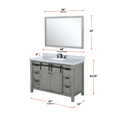 Marsyas 48" x 22" Single Bath Vanity Bathroom Vanity - Shop at Home Craft Studio - 7