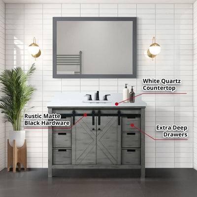 Marsyas 48" x 22" Single Bath Vanity Bathroom Vanity - Shop at Home Craft Studio - 8