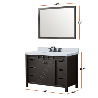 Marsyas 48" x 22" Single Bath Vanity Bathroom Vanity - Shop at Home Craft Studio - 11