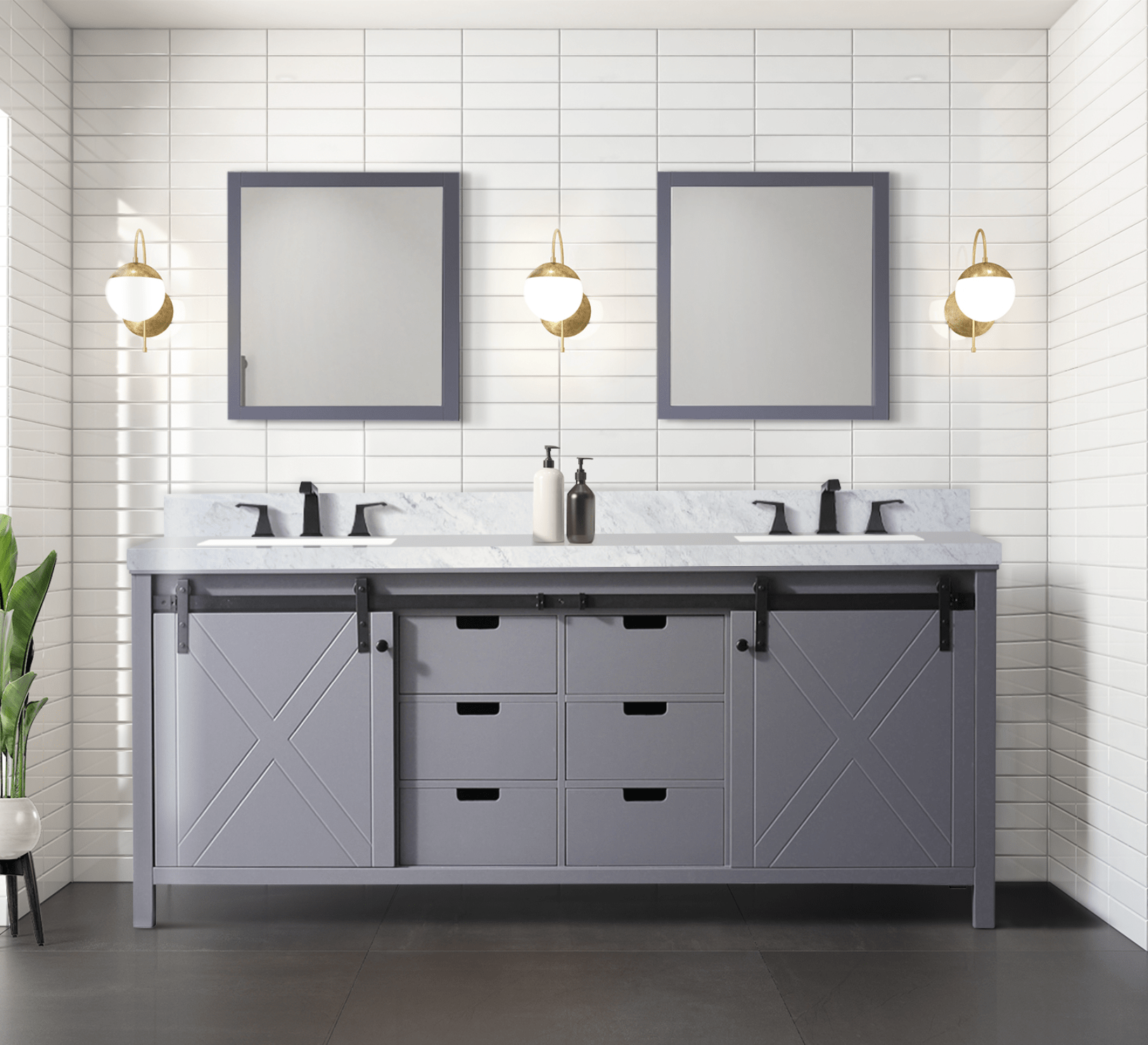 Marsyas 80" x 22" Double Bath Vanity Bathroom Vanity - Shop at Home Craft Studio - 9