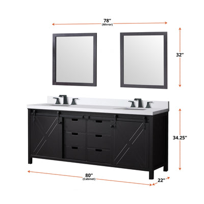 Marsyas 80" x 22" Double Bath Vanity Bathroom Vanity - Shop at Home Craft Studio - 13