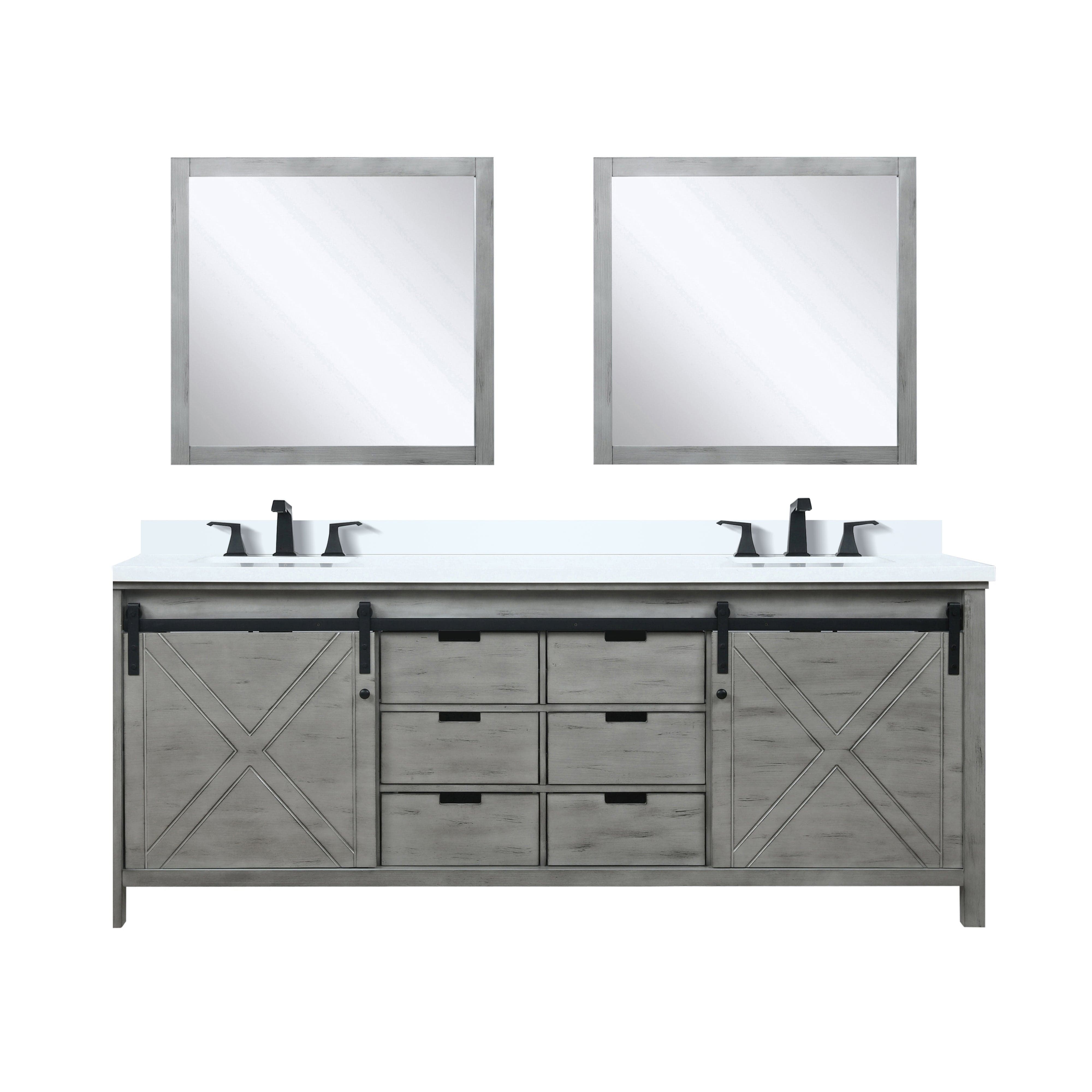 Marsyas 84" x 22" Double Bath Vanity Bathroom Vanity - Shop at Home Craft Studio - 2