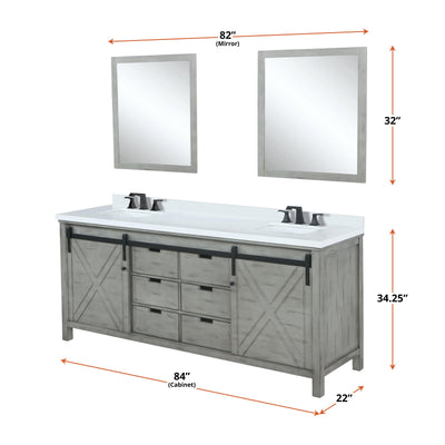 Marsyas 84" x 22" Double Bath Vanity Bathroom Vanity - Shop at Home Craft Studio - 3