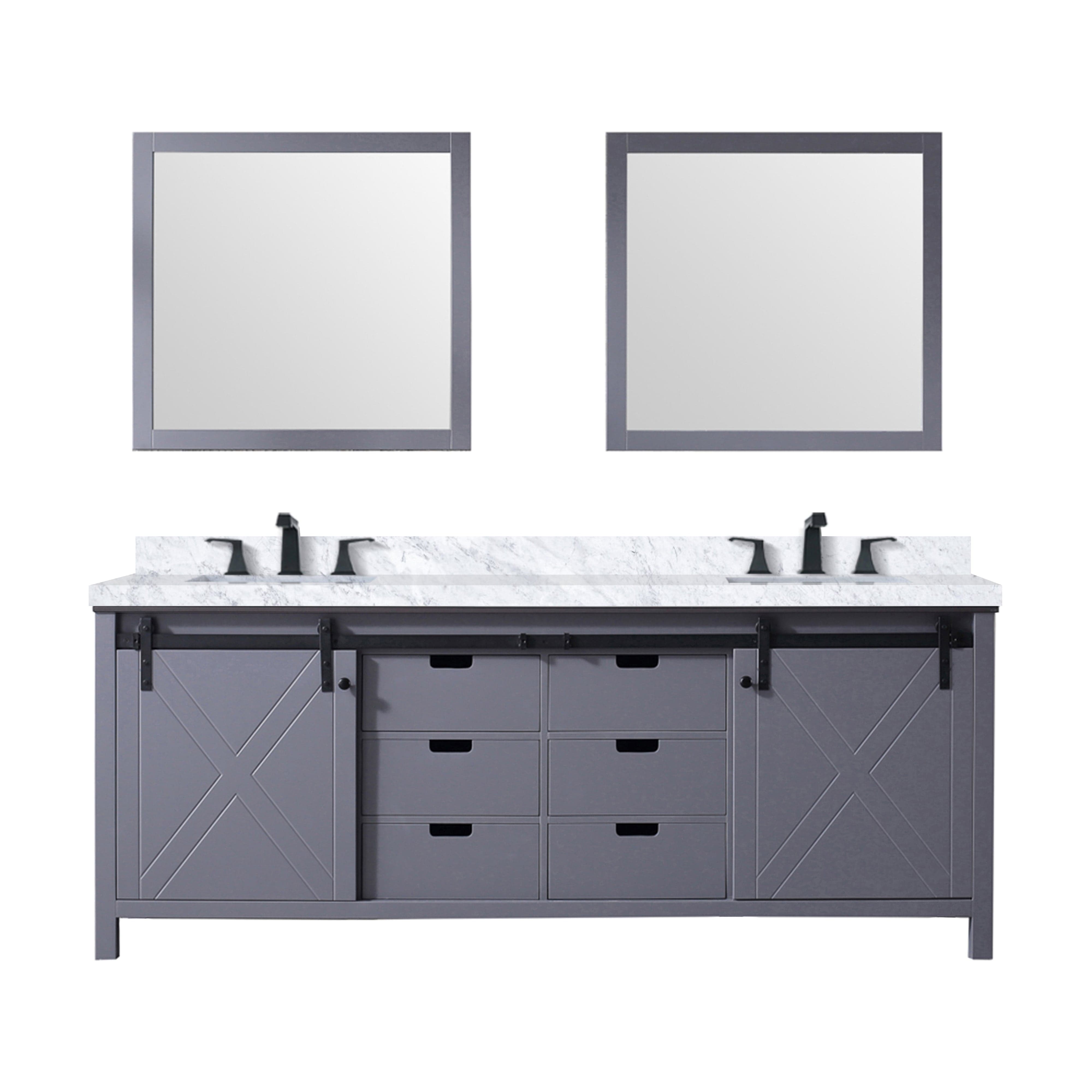 Marsyas 84" x 22" Double Bath Vanity Bathroom Vanity - Shop at Home Craft Studio - 6