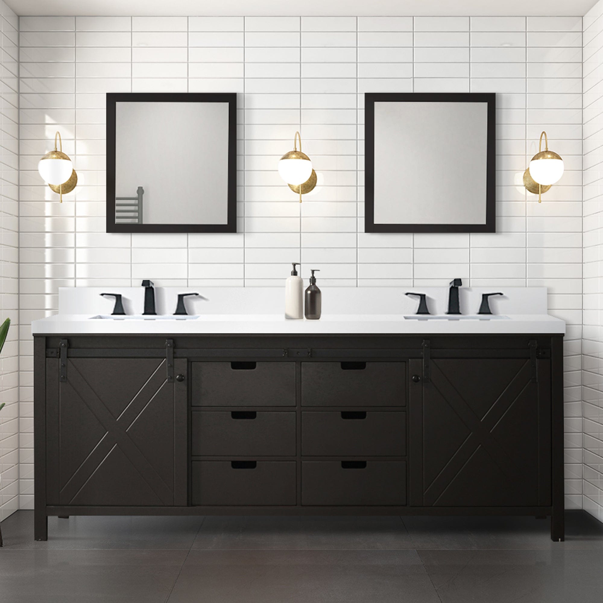 Marsyas 84" x 22" Double Bath Vanity Bathroom Vanity - Shop at Home Craft Studio - 13