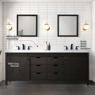 Marsyas 84" x 22" Double Bath Vanity Bathroom Vanity - Shop at Home Craft Studio - 14