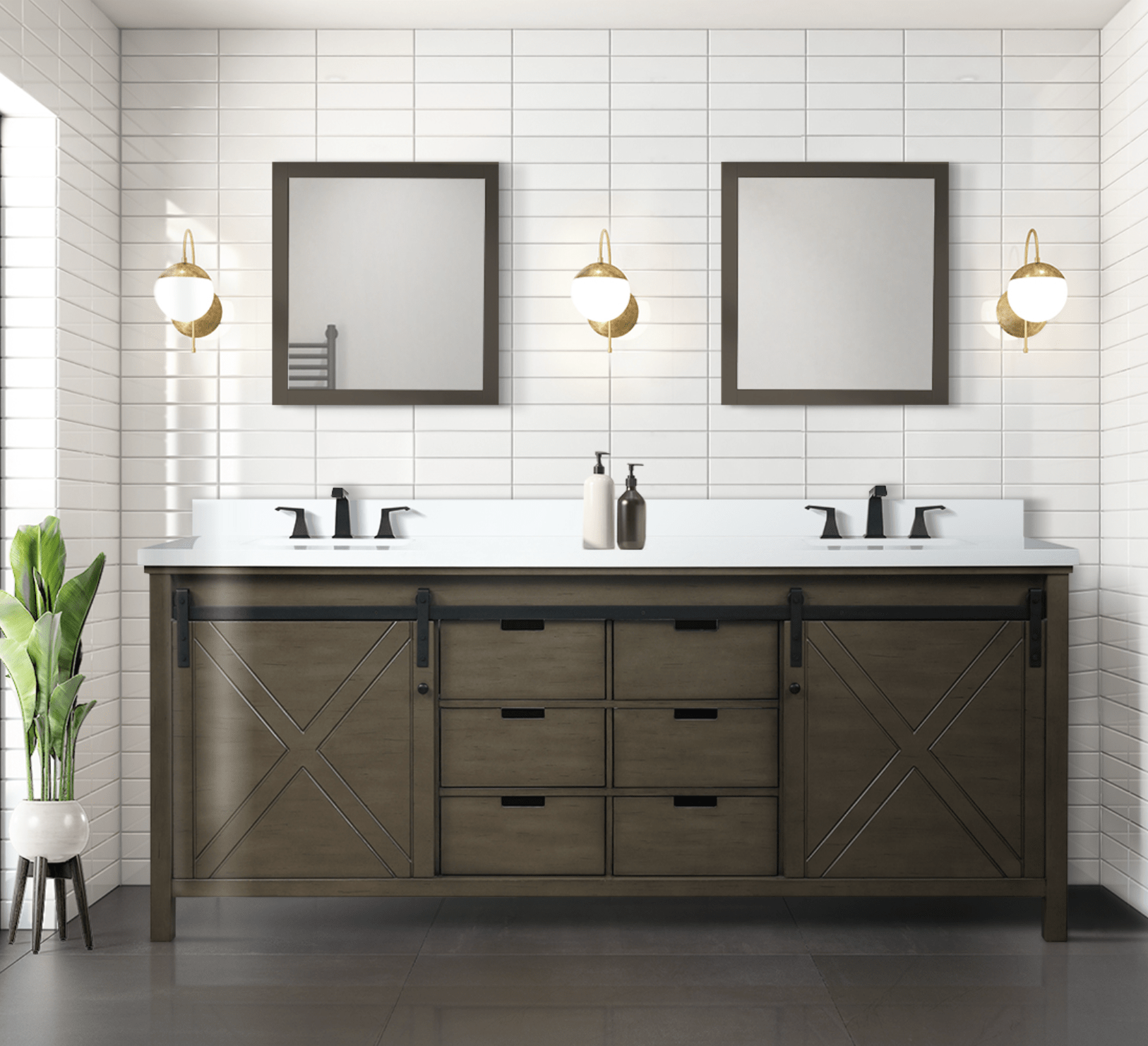 Marsyas 84" x 22" Double Bath Vanity Bathroom Vanity - Shop at Home Craft Studio - 15