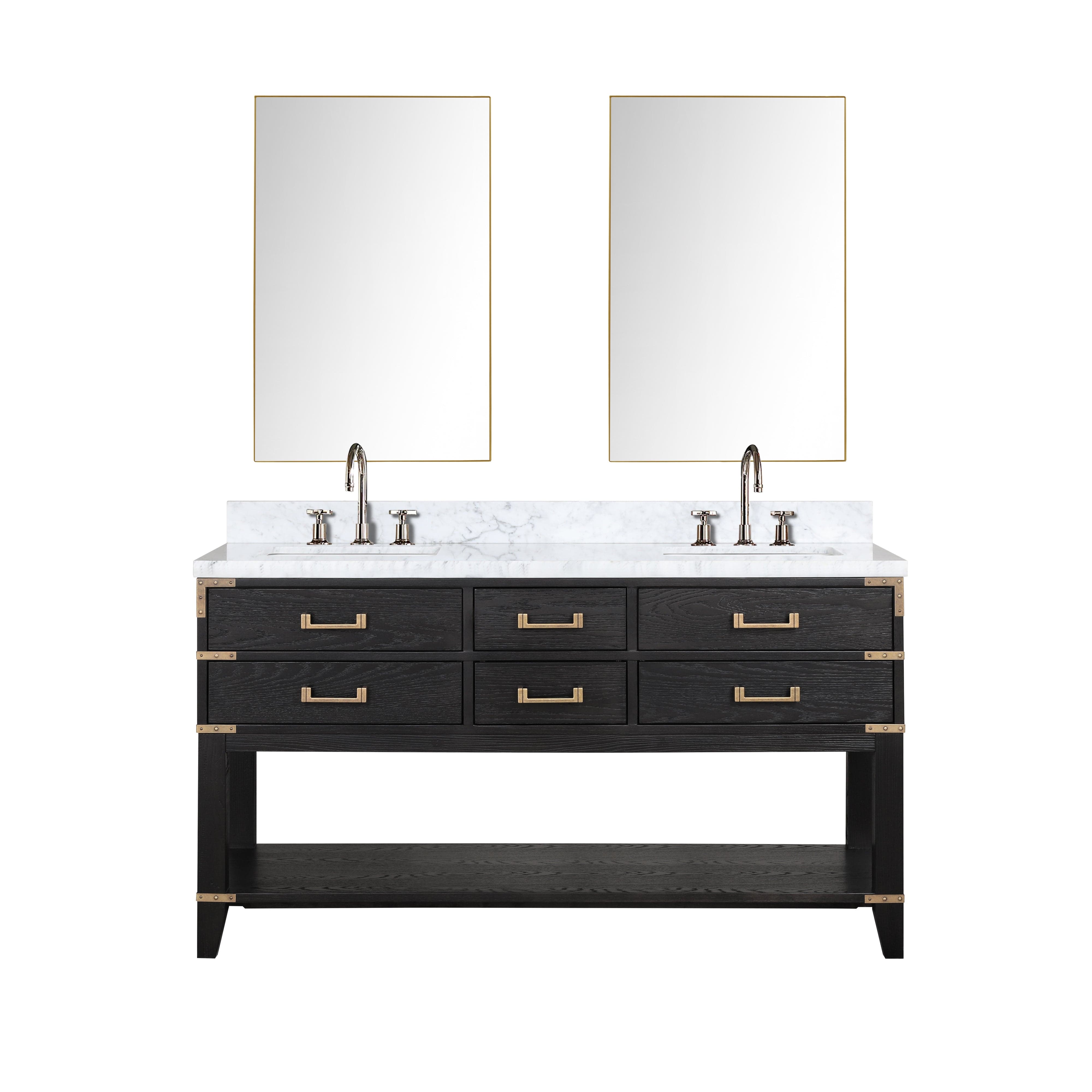 Norwalk 60" x 22" Double Bath Vanity Bathroom Vanity - Shop at Home Craft Studio - 3