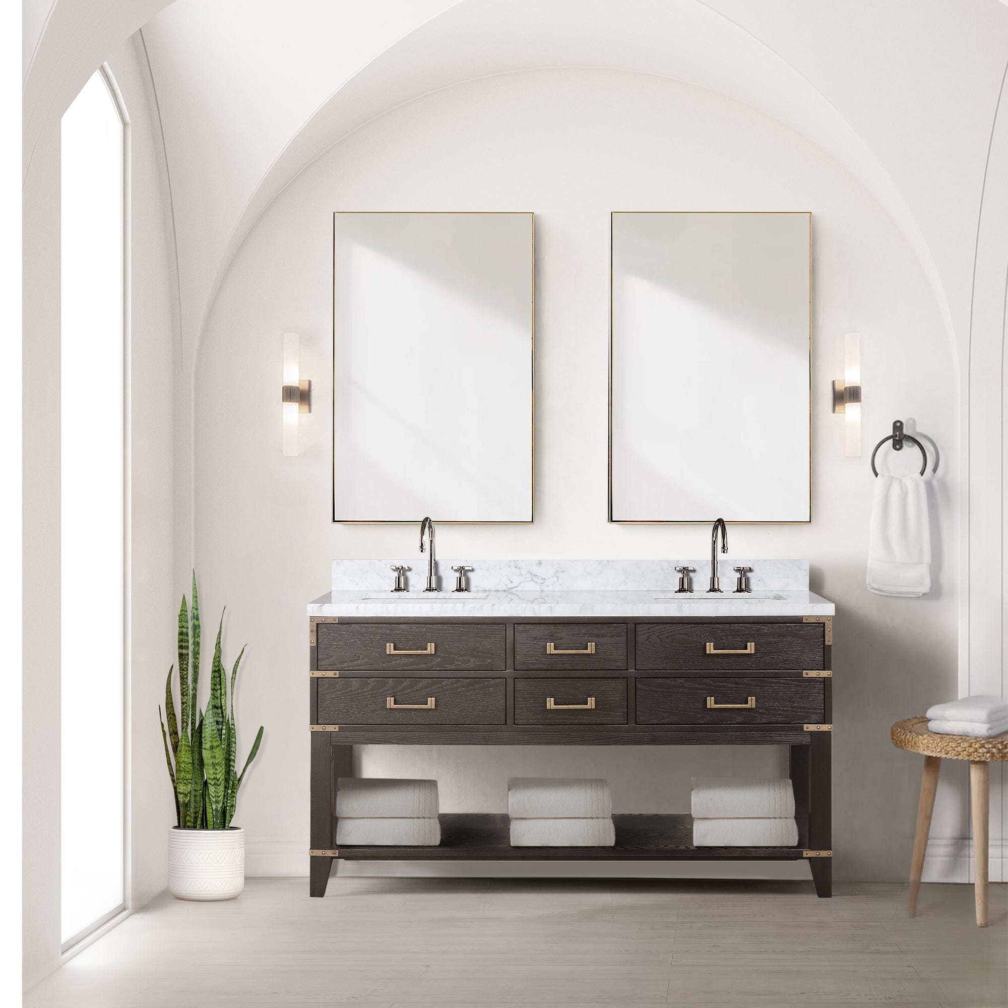 Norwalk 60" x 22" Double Bath Vanity Bathroom Vanity - Shop at Home Craft Studio - 12
