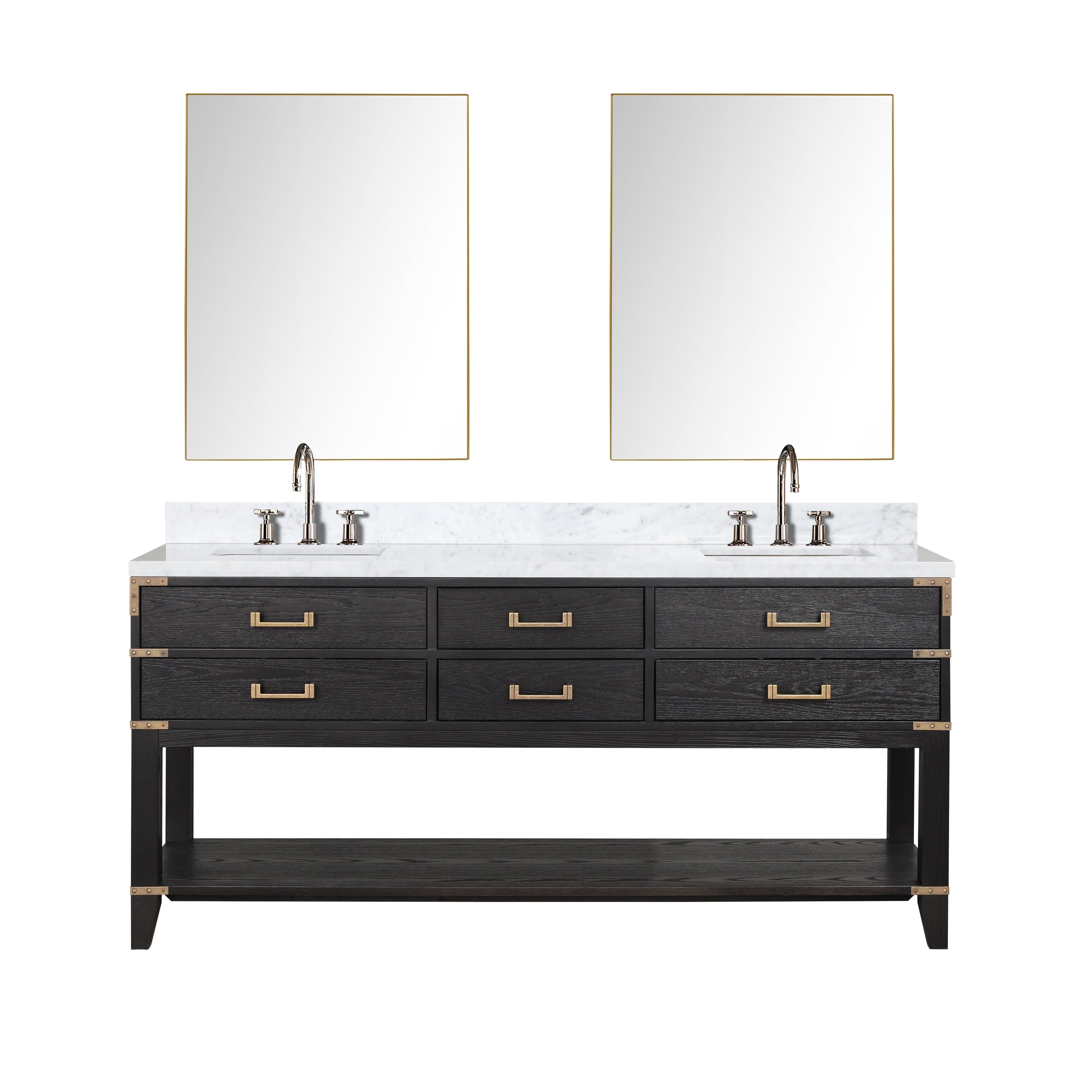 Norwalk 72" x 22" Double Bath Vanity Bathroom Vanity - Shop at Home Craft Studio - 3