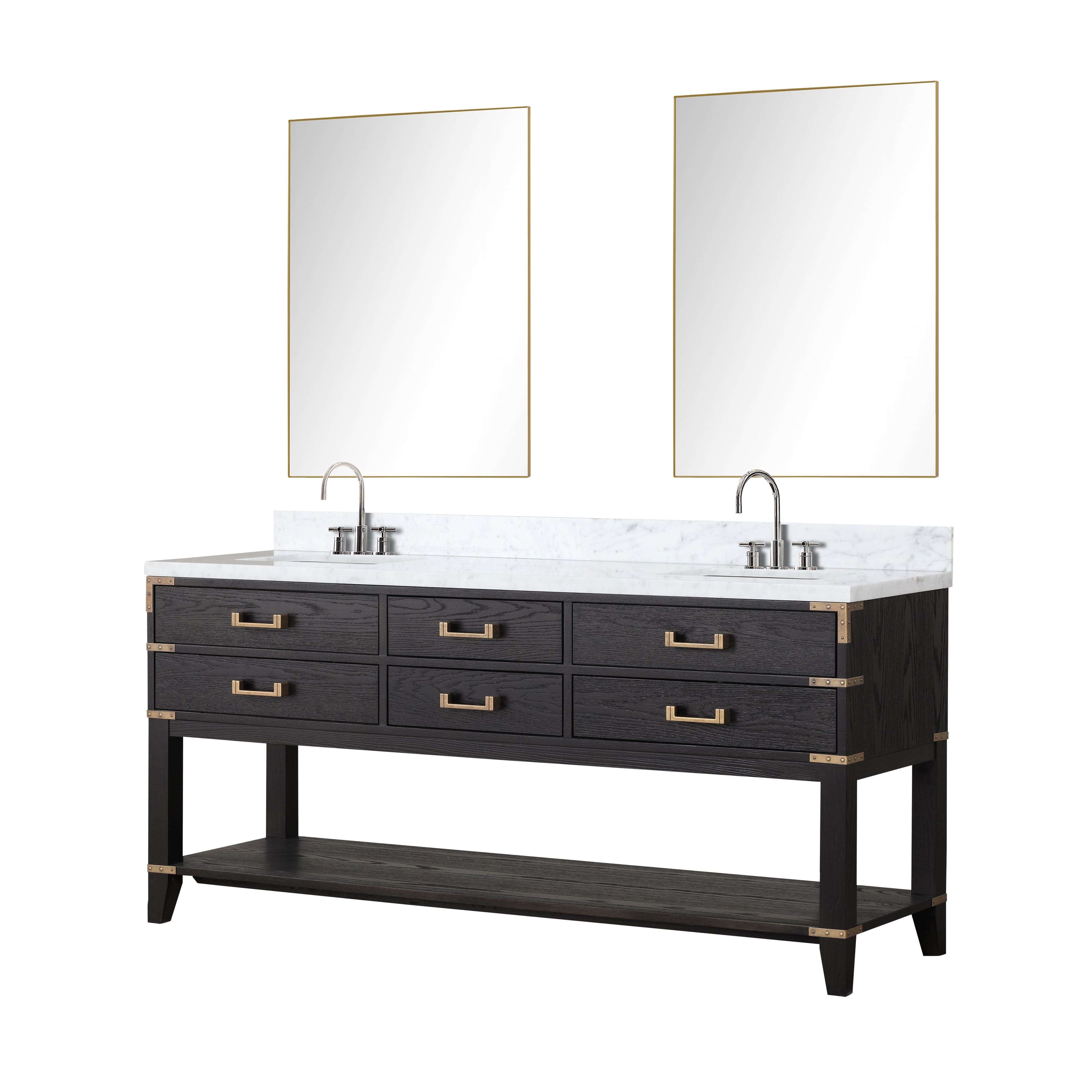 Norwalk 72" x 22" Double Bath Vanity Bathroom Vanity - Shop at Home Craft Studio - 4