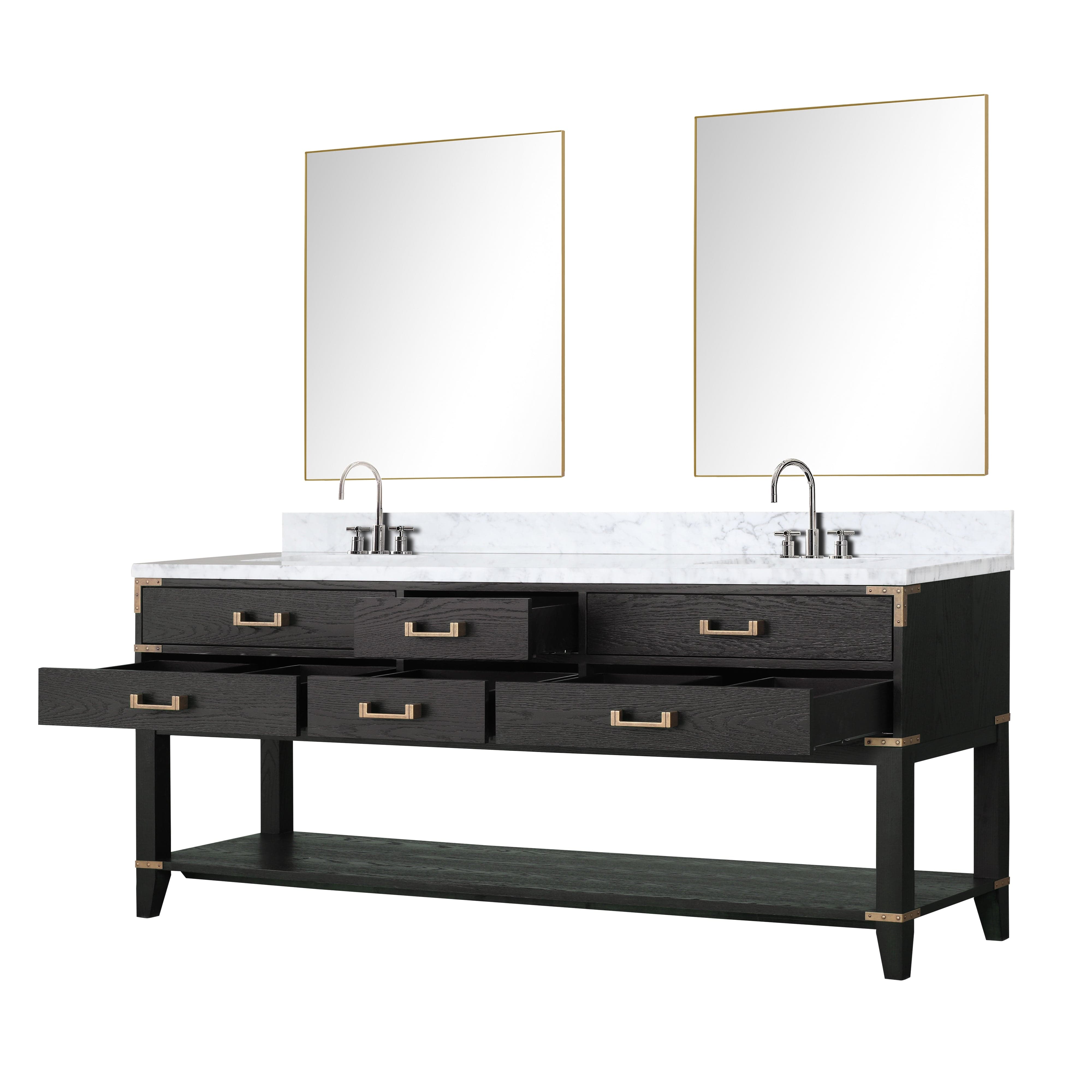 Norwalk 80" x 22" Double Bath Vanity Bathroom Vanity - Shop at Home Craft Studio - 5