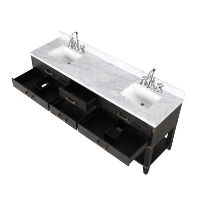 Norwalk 80" x 22" Double Bath Vanity Bathroom Vanity - Shop at Home Craft Studio - 6