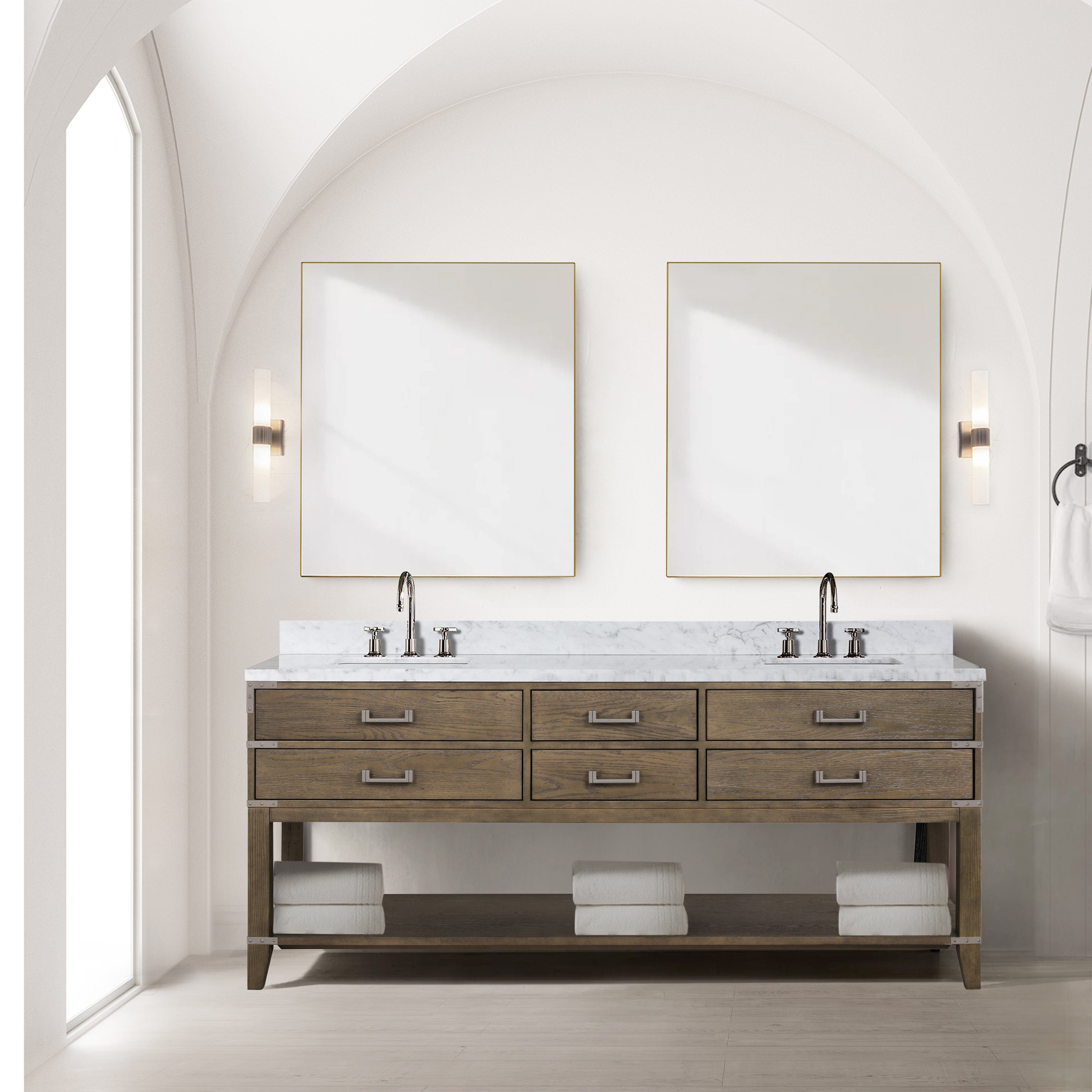 Norwalk 80" x 22" Double Bath Vanity Bathroom Vanity - Shop at Home Craft Studio - 12