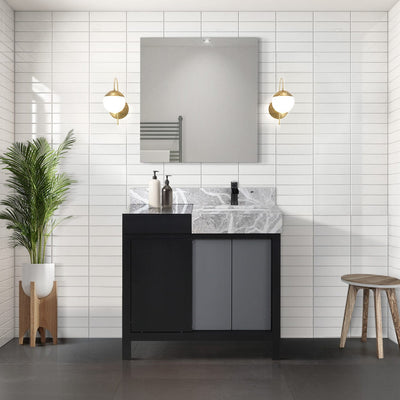 Zilara 36" Black and Grey Vanity Bathroom Vanity - Shop at Home Craft Studio - 3