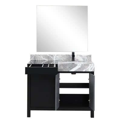 Zilara 42" Black and Grey Vanity Bathroom Vanity - Shop at Home Craft Studio - 7