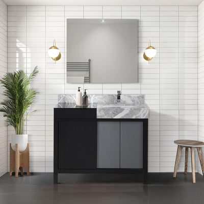 Zilara 42" Black and Grey Vanity Bathroom Vanity - Shop at Home Craft Studio - 9