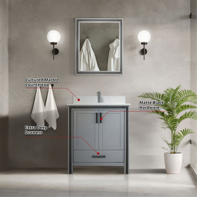 Ziva 30" x 22" Single Bath Vanity Bathroom Vanity - Shop at Home Craft Studio - 12