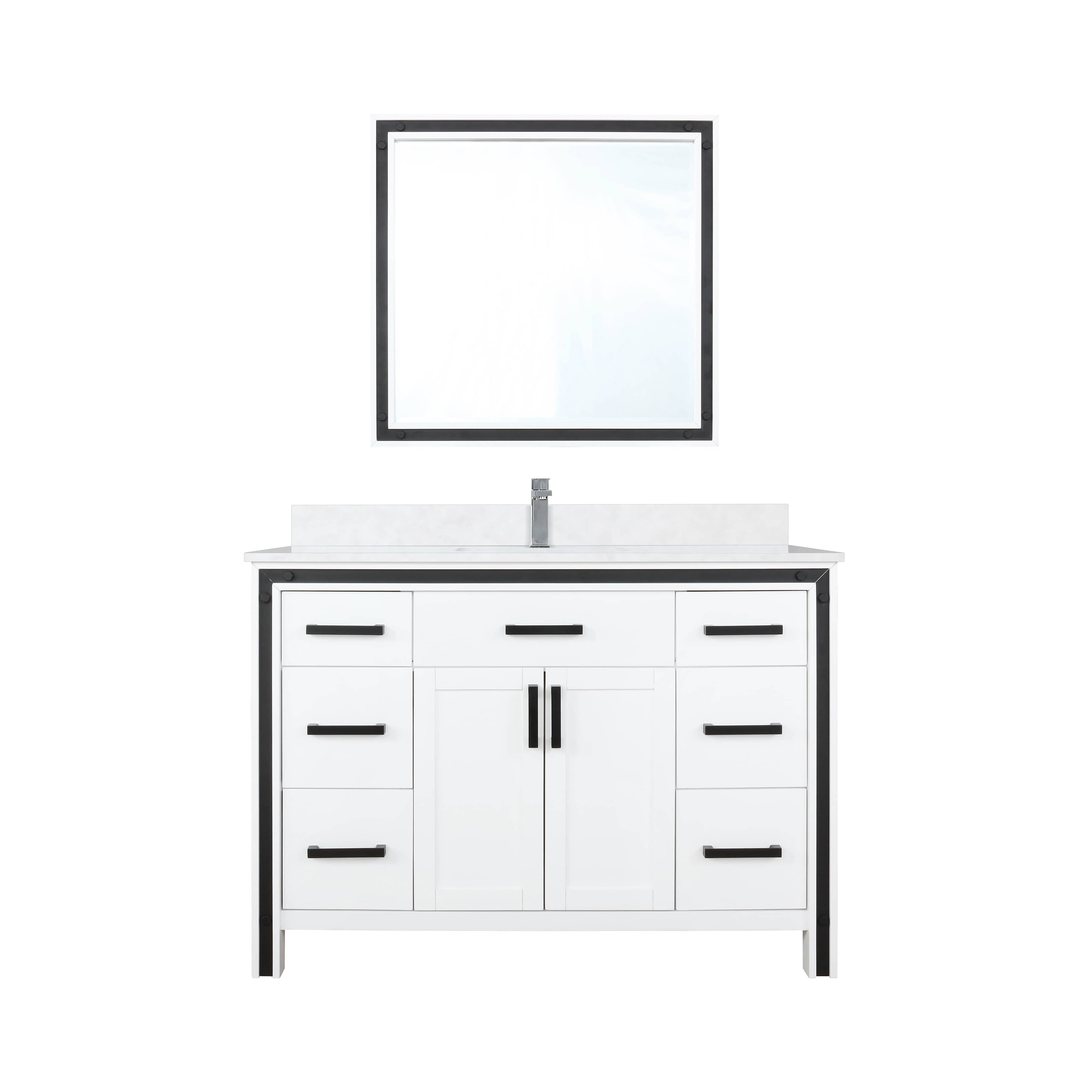 Ziva 48" x 22" Single Bath Vanity Bathroom Vanity - Shop at Home Craft Studio - 2