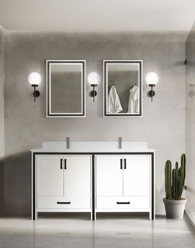 Ziva 60" x 22" Double Bath Vanity Bathroom Vanity - Shop at Home Craft Studio - 1