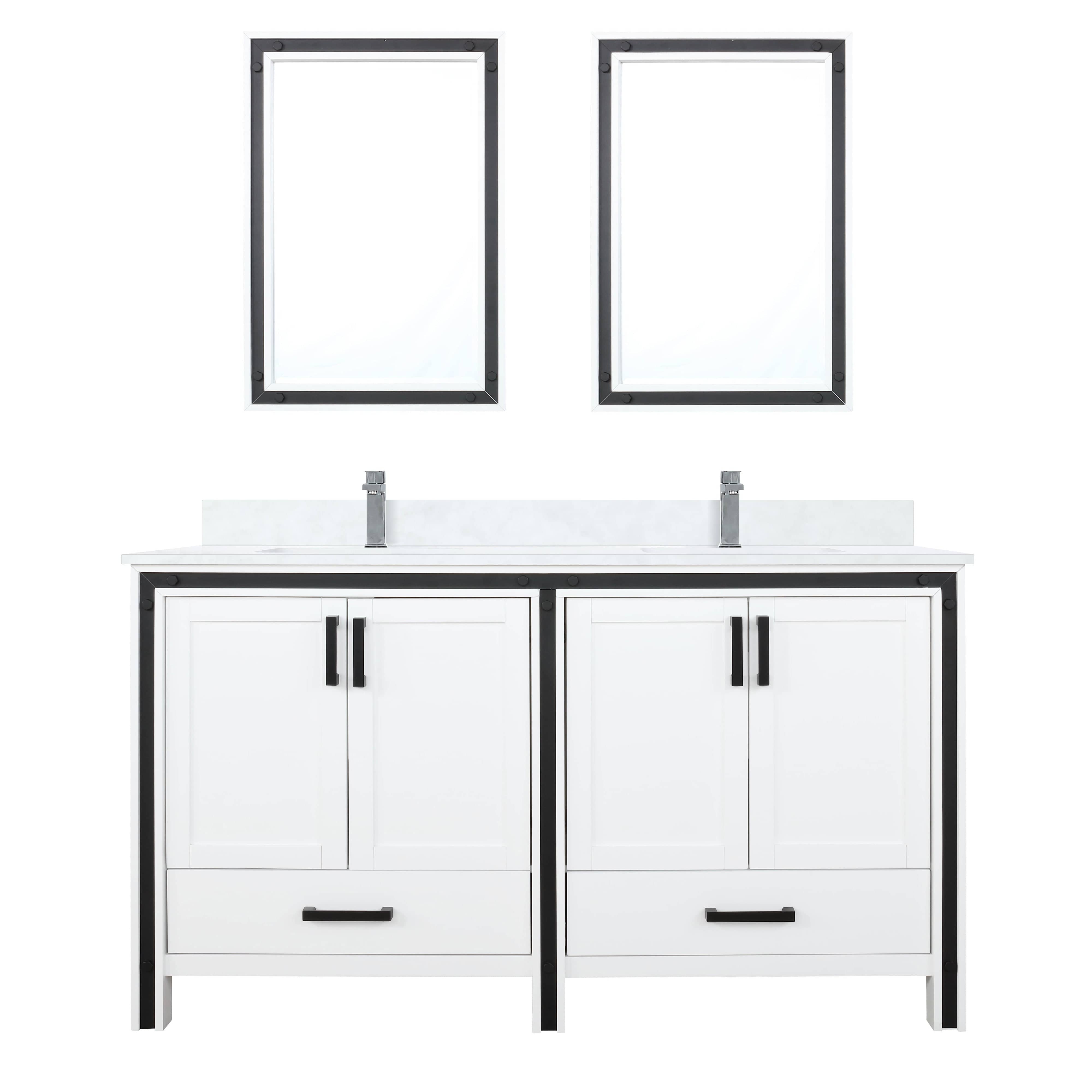 Ziva 60" x 22" Double Bath Vanity Bathroom Vanity - Shop at Home Craft Studio - 3