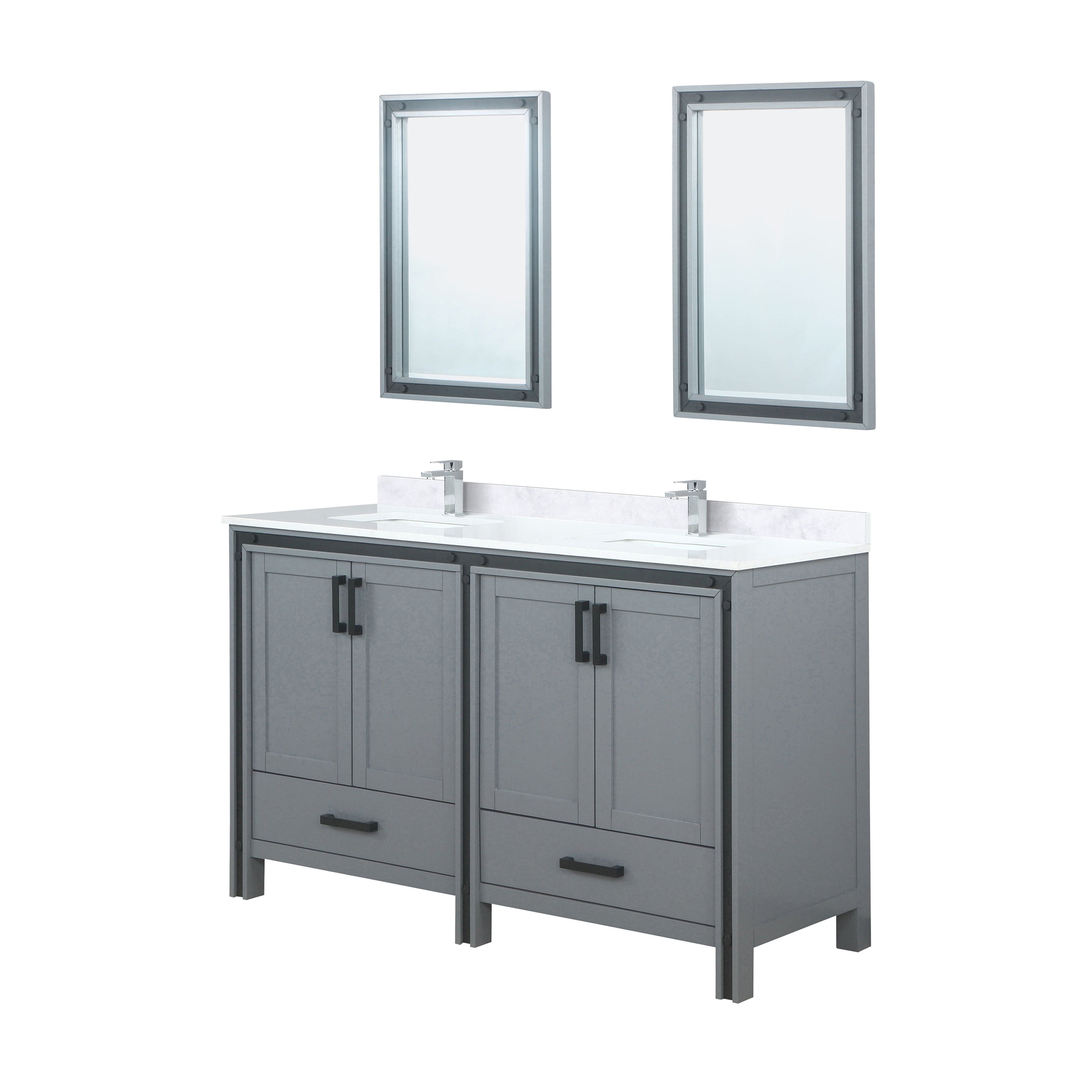 Ziva 60" x 22" Double Bath Vanity Bathroom Vanity - Shop at Home Craft Studio - 11
