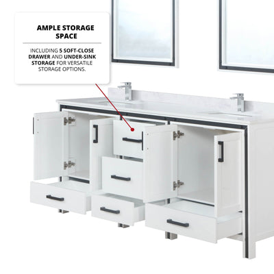 Ziva 72" x 22" Double Bath Vanity Bathroom Vanity - Shop at Home Craft Studio - 5