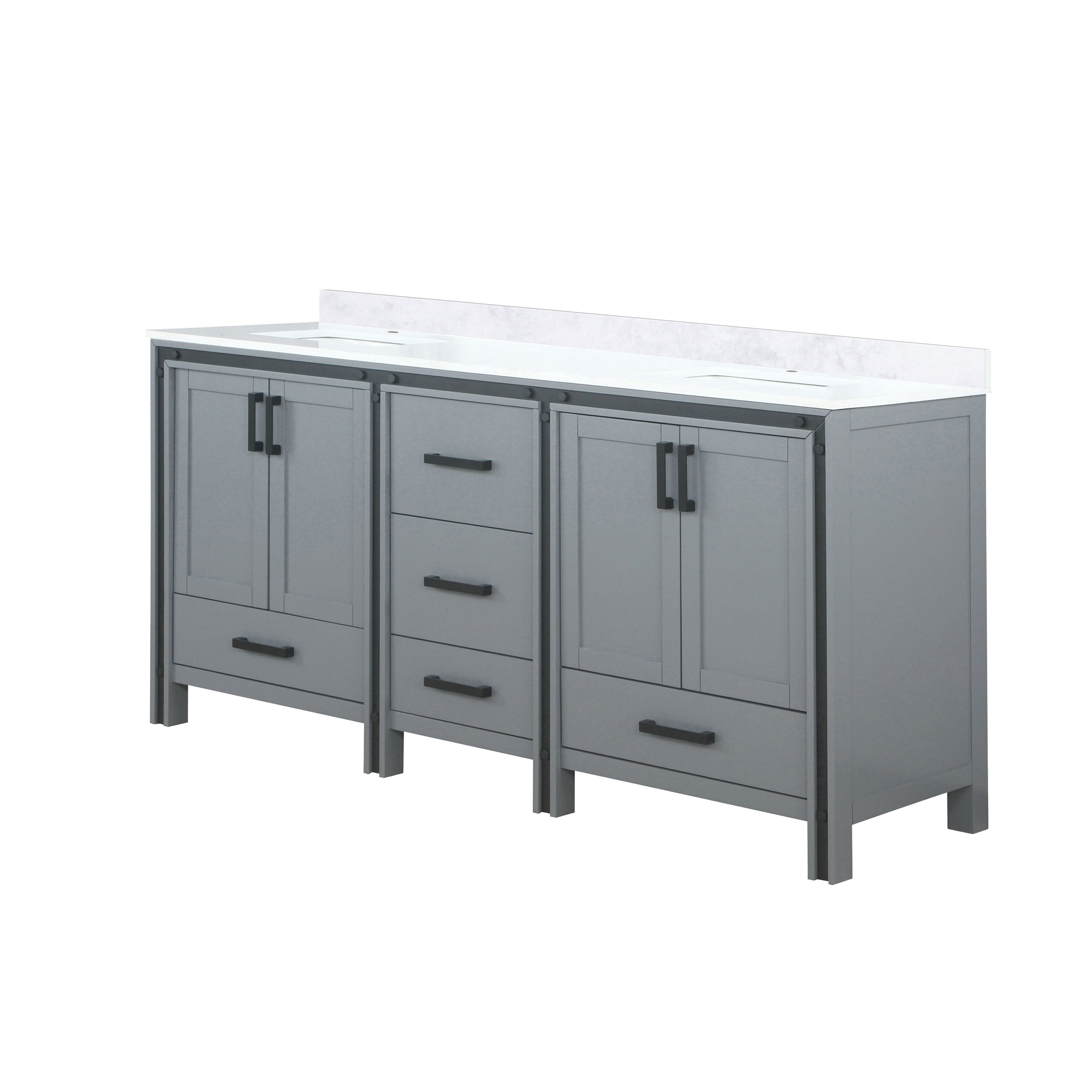 Ziva 72" x 22" Double Bath Vanity Bathroom Vanity - Shop at Home Craft Studio - 12