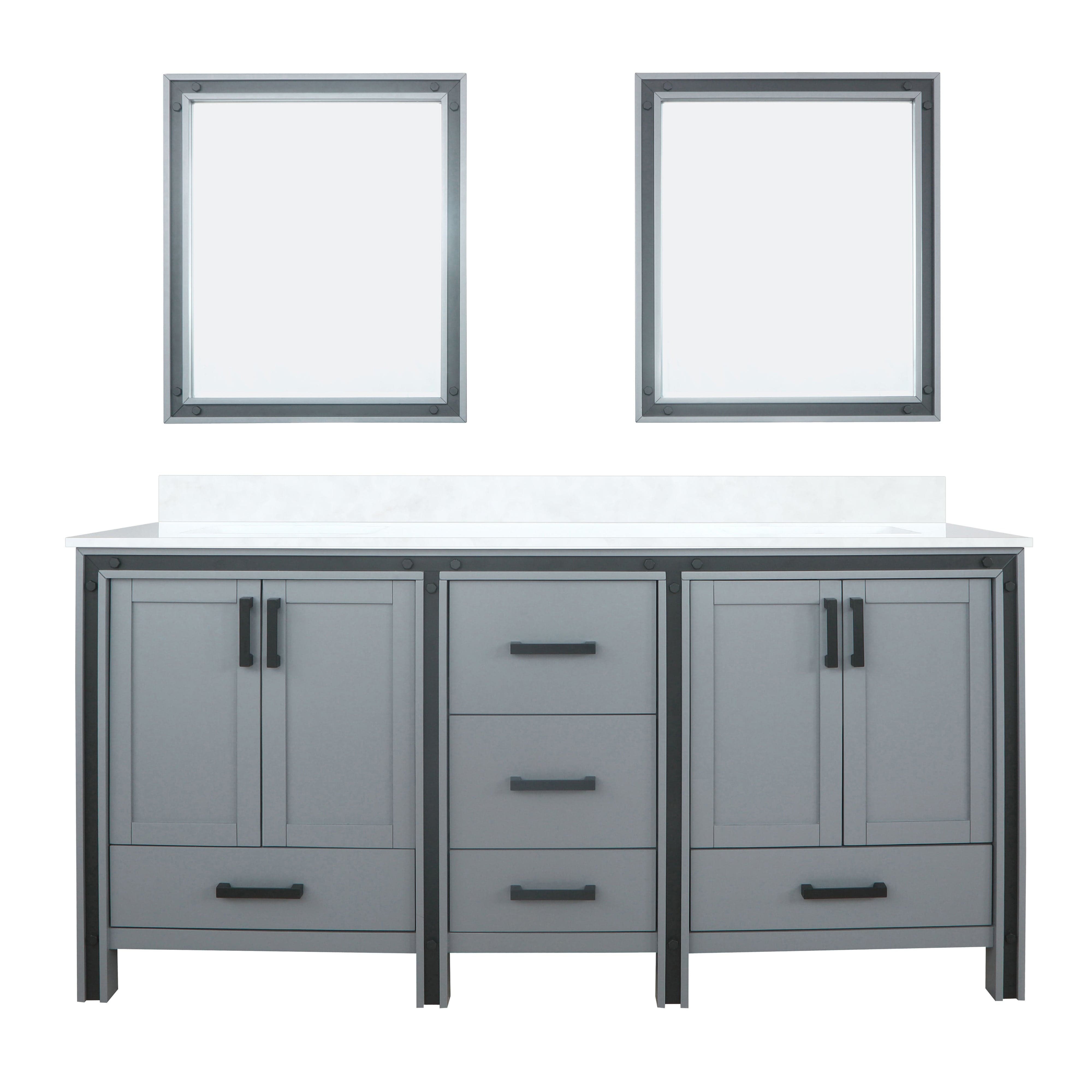 Ziva 72" x 22" Double Bath Vanity Bathroom Vanity - Shop at Home Craft Studio - 13
