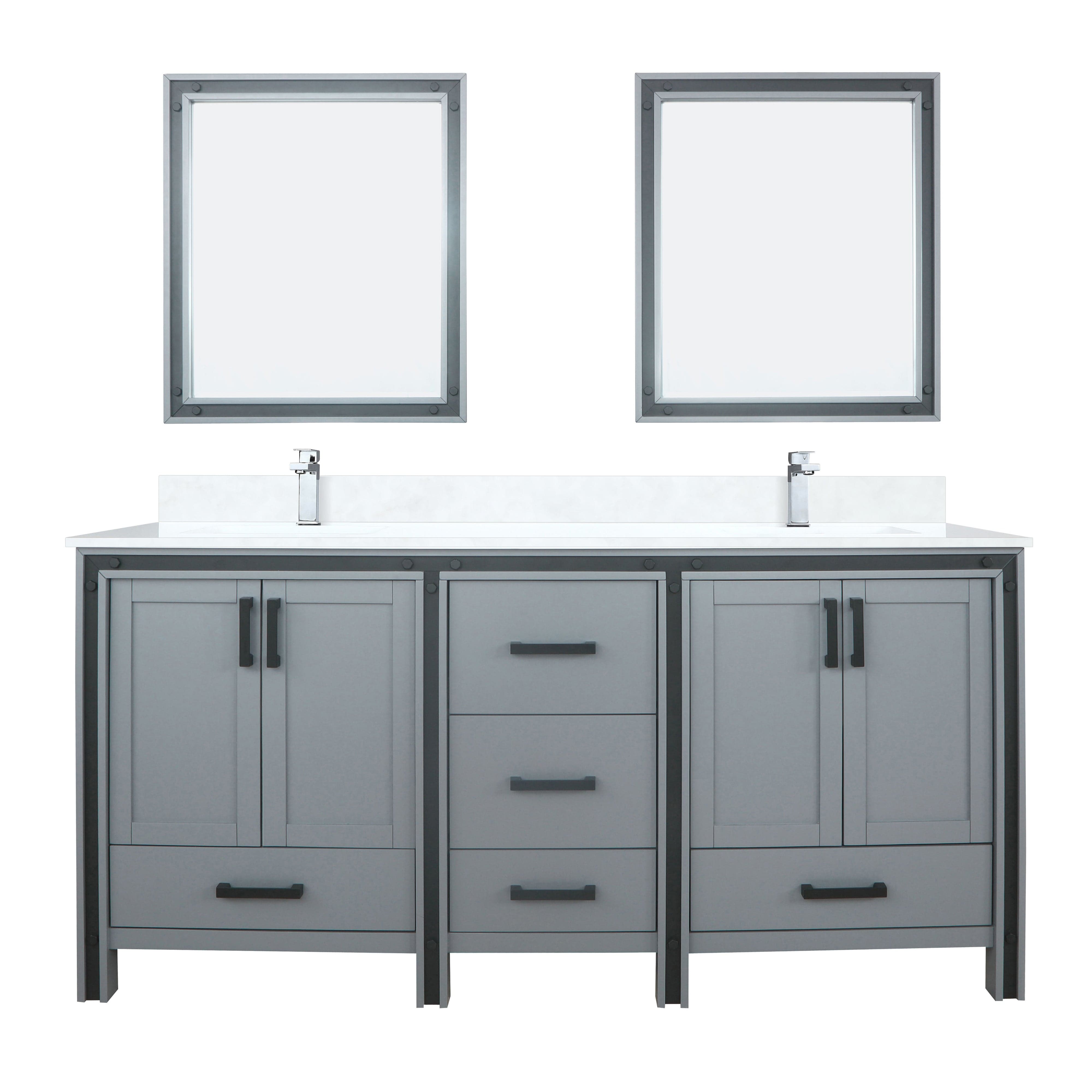 Ziva 72" x 22" Double Bath Vanity Bathroom Vanity - Shop at Home Craft Studio - 16