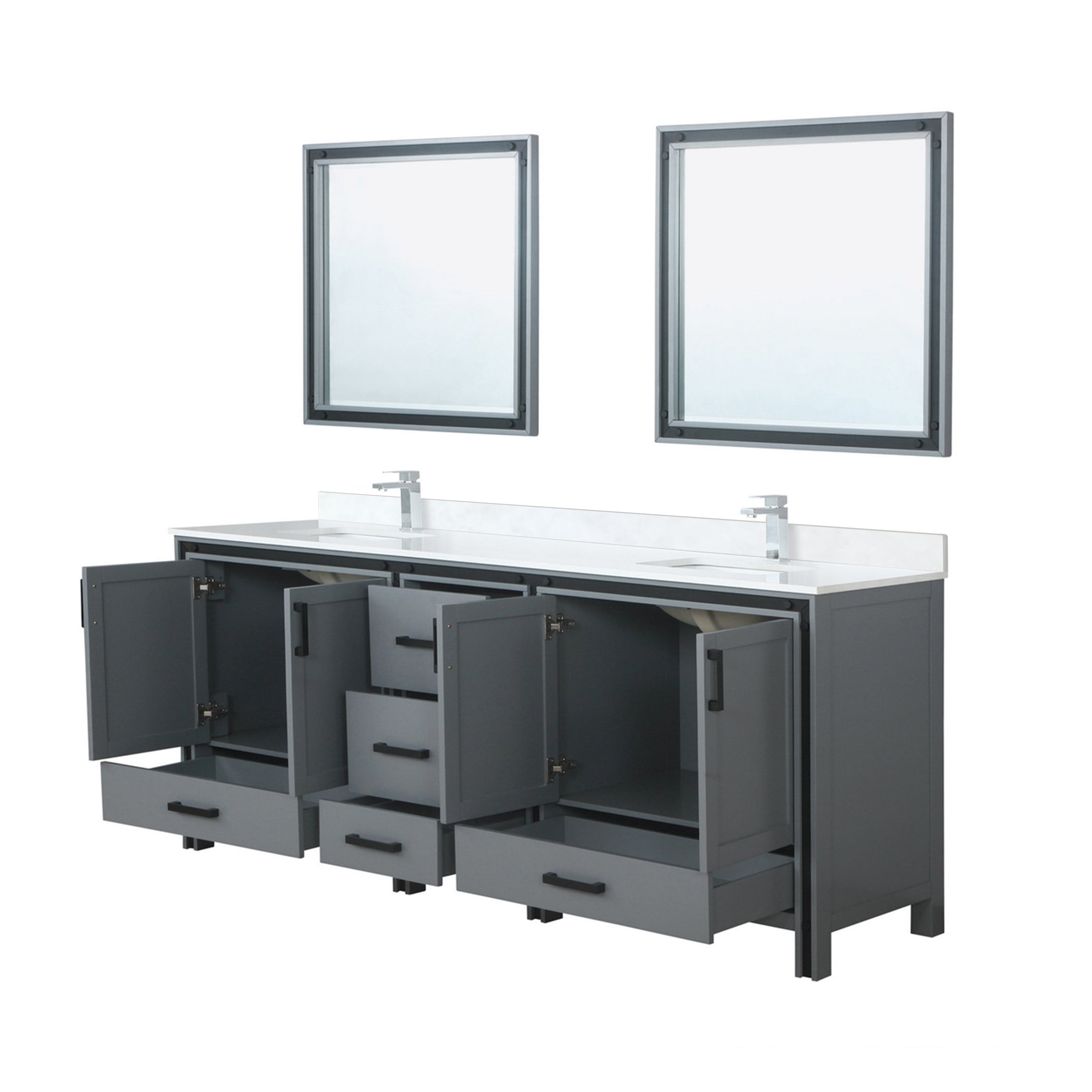 Ziva 84" x 22" Double Bath Vanity Bathroom Vanity - Shop at Home Craft Studio - 3
