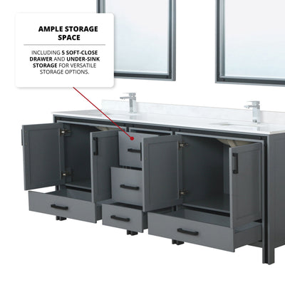 Ziva 84" x 22" Double Bath Vanity Bathroom Vanity - Shop at Home Craft Studio - 5