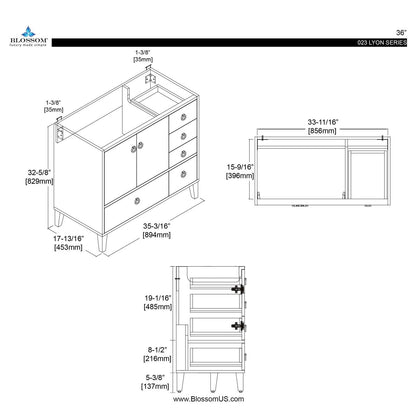 Lyon 36 Inch Vanity