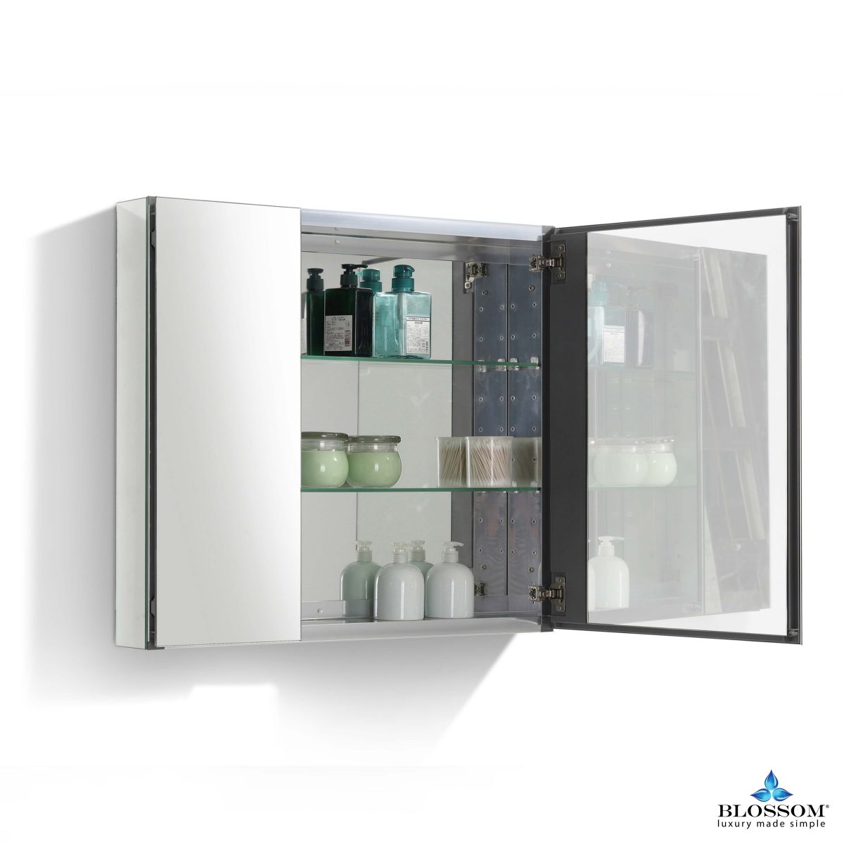 30″ Aluminum Medicine Cabinet with Mirror – MC7 3026