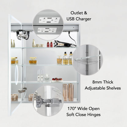 Asta – 24 Inches LED Medicine Cabinet