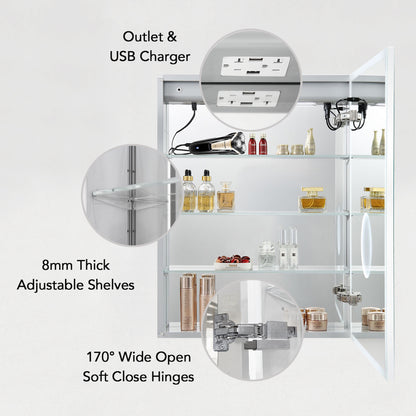 Asta – 20 Inches LED Medicine Cabinet