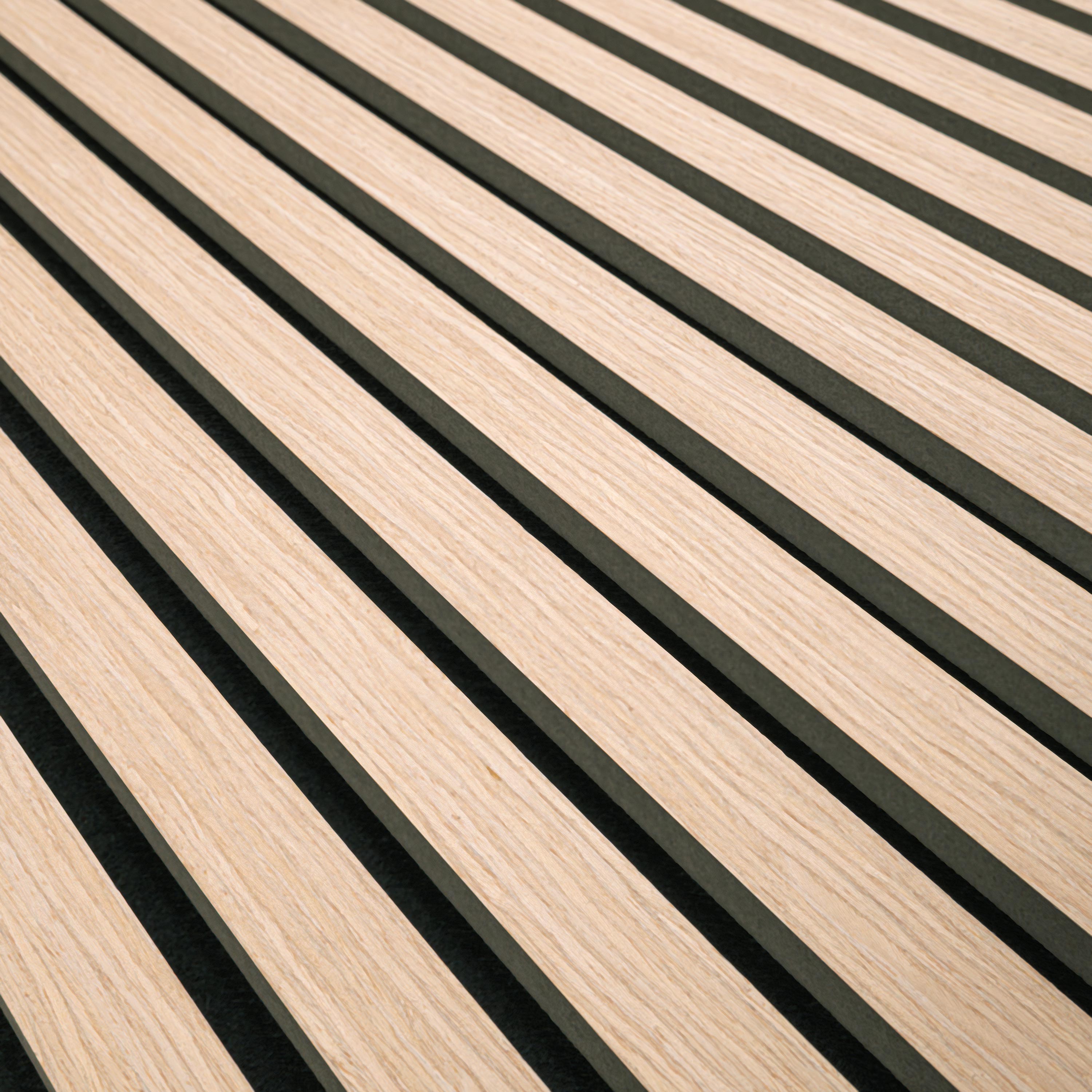 ACOUSTIC WOOD SLAT PANEL BLONDE 9.5X94.5 Acoustic Wood Slat - Shop at Home Craft Studio - 3