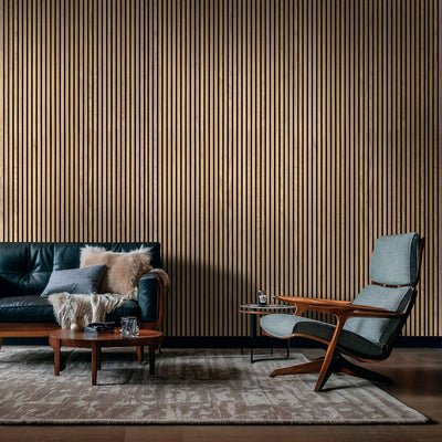 ACOUSTIC WOOD SLAT PANEL NATURAL 9.5X120 Acoustic Wood Slat - Shop at Home Craft Studio - 10